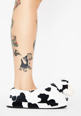 Issa Moo'd Cow Slippers