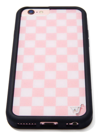 Pink Checks iPhone Case