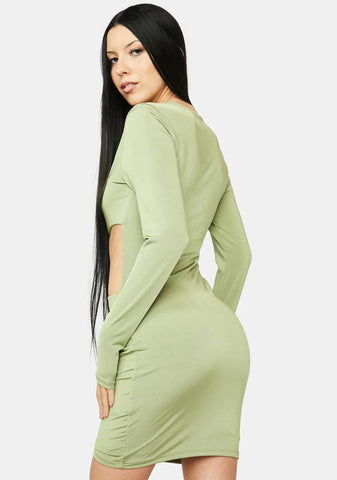 Take Advantage Cutout Mini Dress