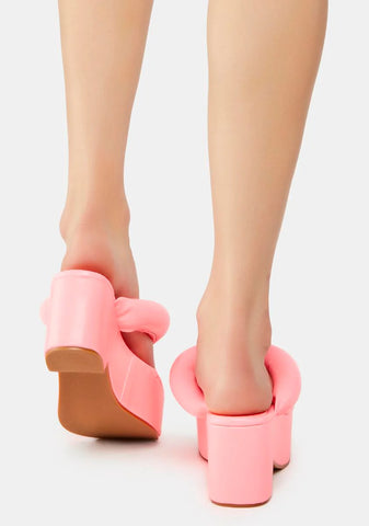 Pink Scotia Platform Sandals