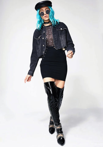 Overcast Cut-Off Denim Jacket