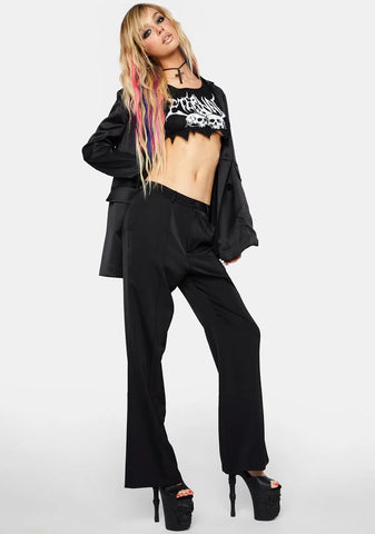 I Mean Business Flare Trousers