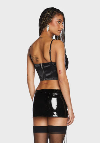 Queen Of Hearts Rhinestone Corset Top