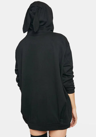 Noir Get It Hoppin' Oversized Hoodie