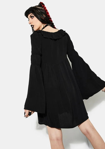 Bottomless Pit Flare Sleeve Mini Dress