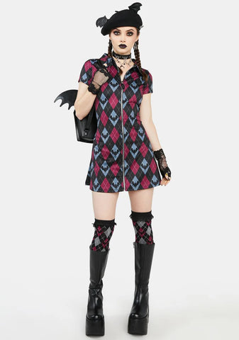 Bat To School Mini Dress