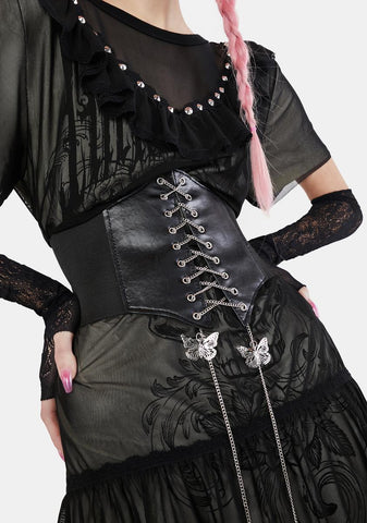 Wonder Trail Vegan Leather Corset