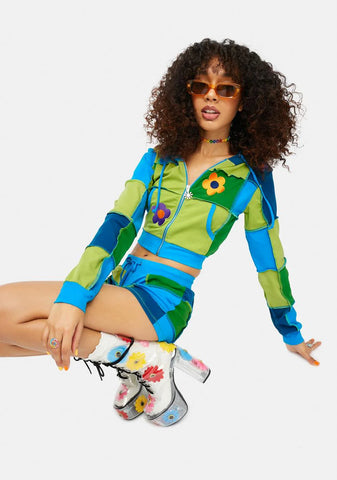 Later Days Patchwork Hoodie