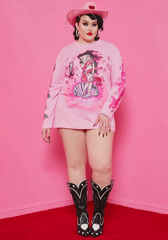 Plus Birth Of Betty Airbrush Graphic Tee