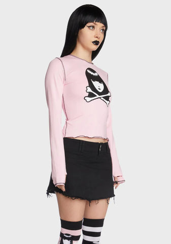 Baby Stay Distant Long Sleeve Top