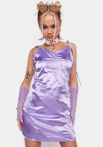 Last Call Satin Mini Dress