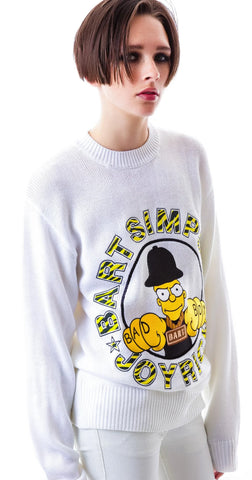 Bad Boy Bart Knit Crew - Off White