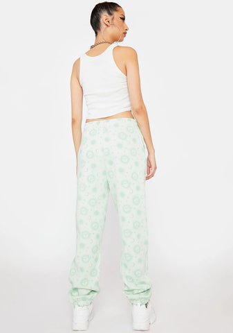Pale Green Megan Joggers