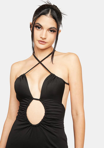 Noir While We're At It Mini Dress