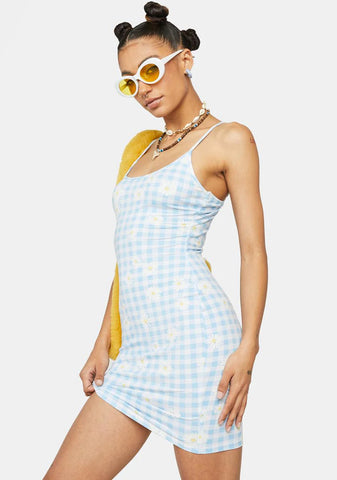 Cornflower Get Your Fix Mini Dress