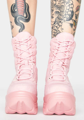 Matrixx Hi Pink Platform Sneakers