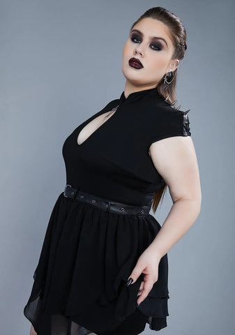 My Warrior Spirit Spiked Mini Dress