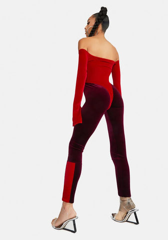 Velvet Berry Charmer Jumpsuit