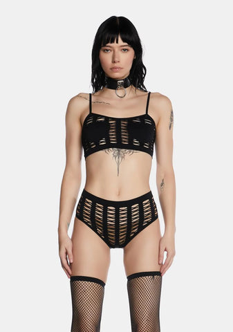 Mesh With My Heart Lingerie Set