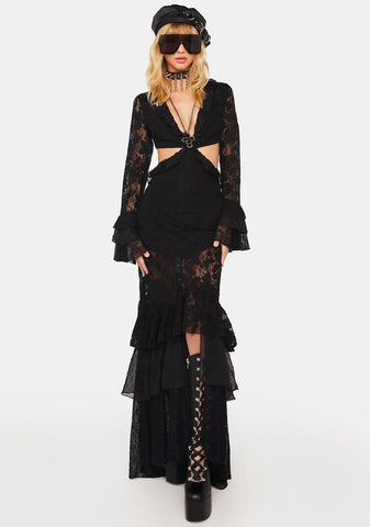The Rumors Lace Maxi Dress