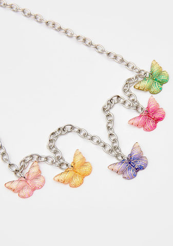 On My Wings Butterfly Chain Necklace