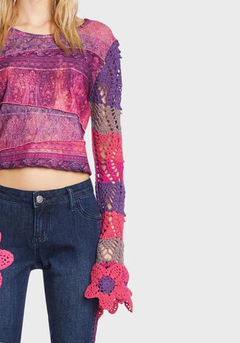 Under The Sun Crochet Top