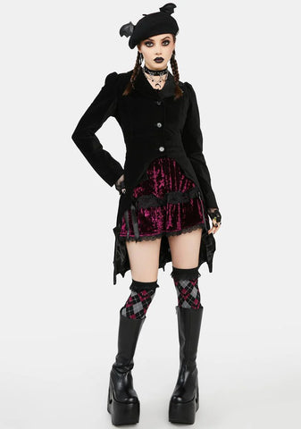 Darkest Before Dawn Velvet Coat