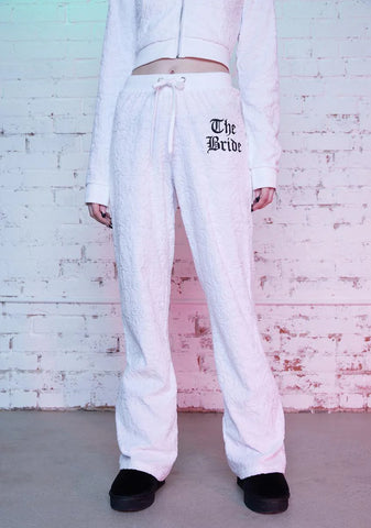 Death Do Us Part Velour Track Pants