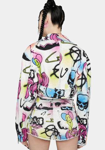 Let's Cause Chaos Moto Jacket