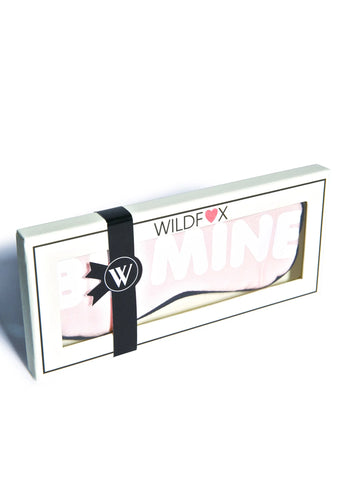 Be Mine Eye Mask - White