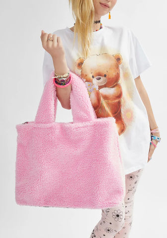 Sweet Funky N' Fresh Fuzzy Tote Bag