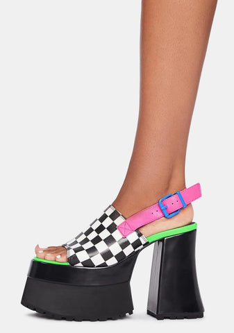 Acid Reaction Platform Sandals