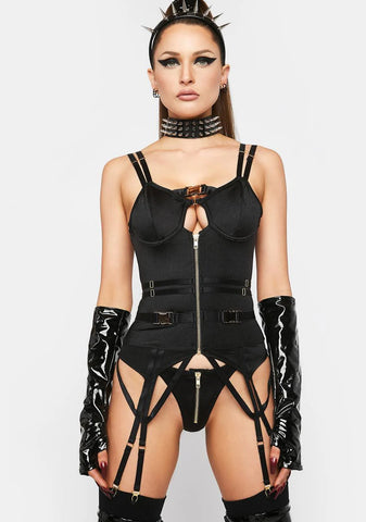 On Your Buckle List Bustier Set