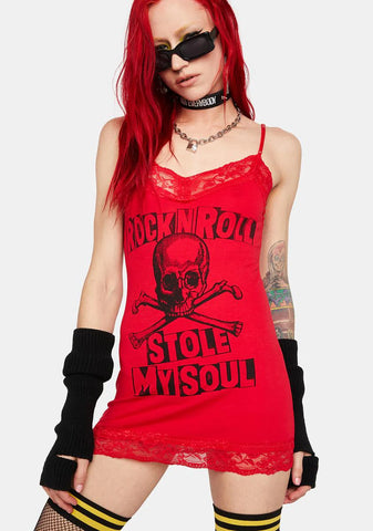 Red Rock N Roll Stole My Soul Cami Mini Dress