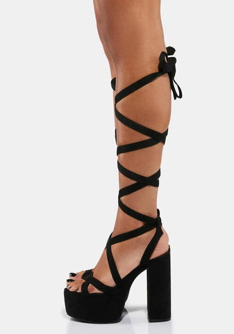 Up In The Air Wrap Heels