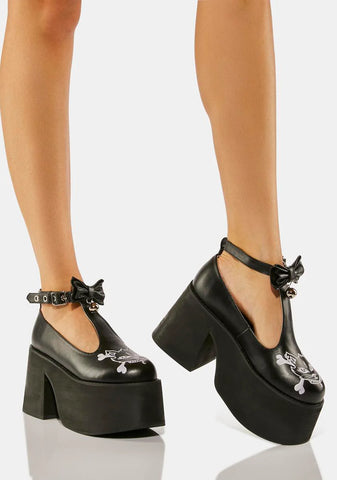 Don't Cross Meow Mary Janes