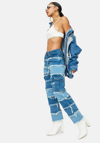 Xxtra Hot Patchwork Cargo Pants