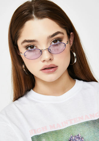 Fairy Just A Girl Flower Sunglasses