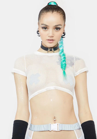 Icy Bass Boomin' Fishnet Top
