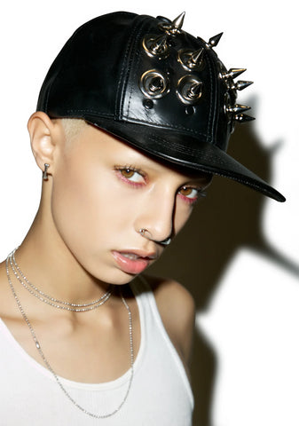 Death Spike Leather Hat