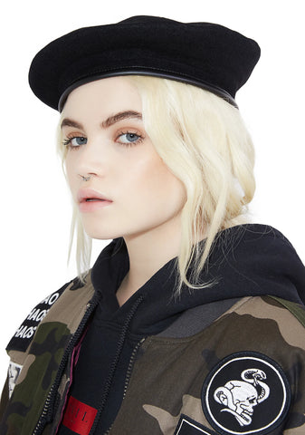 Midnight Wool Monty Beret