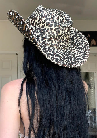 Diva Down Under Leopard Cowboy Hat