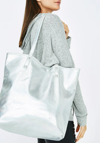 Space Odyssey Metallic Tote