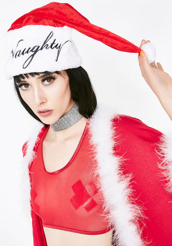 Naughty Or Nice Santa Hat