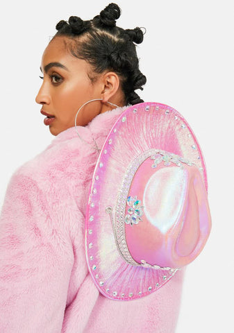 Pink Iridescent Ryder Cowboy Hat