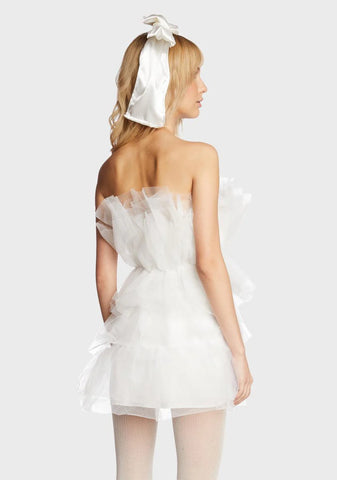 Angel Posing For Fans Mini Dress