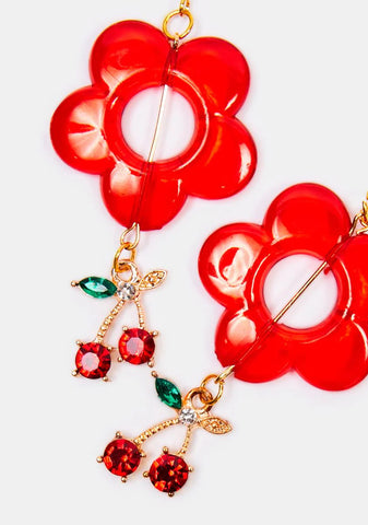 New Life Blooming Flower Drop Earrings