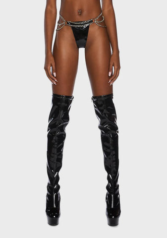 Chain Smokin' Vinyl Panty