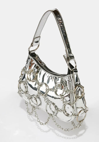 Chrome Check Yourself Shoulder Bag