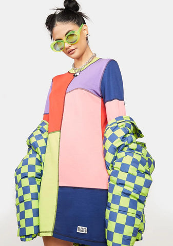 Topic Colorblock Mini Dress